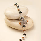 Om Trinetra Trishul Damru Karungali Rudraksha Bracelet  | VastuKosha by Acharya Anuj