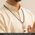 Rameshwaram Siddh Karthik Karungali Mala with Om Shiva Trishul Pendant | VastuKosha by Acharya Anuj