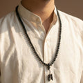 Rameshwaram Siddh Karthik Karungali Malai 6mm Stretchable - 108+1 Beads (Original Ebony Wood) | VastuKosha by Acharya Anuj