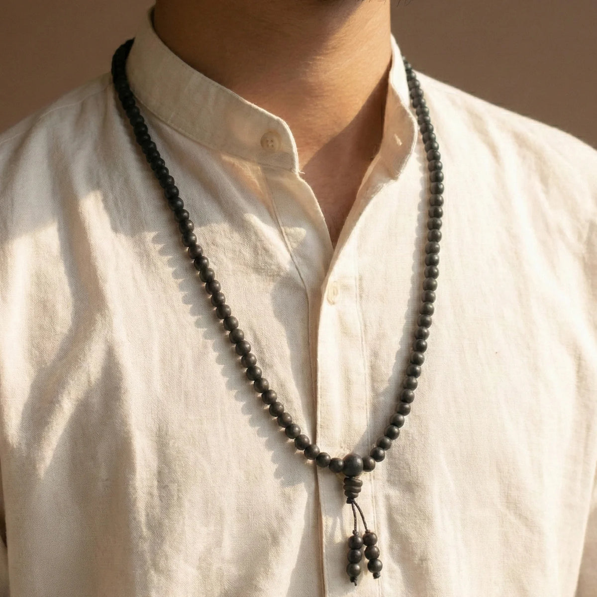 Rameshwaram Siddh Karthik Karungali Malai 6mm Stretchable - 108+1 Beads (Original Ebony Wood) | VastuKosha by Acharya Anuj