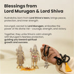 Rameshwaram Siddh Karthik Karungali Mala with Shiv Trishul Nandi Pendant | VastuKosha by Acharya Anuj