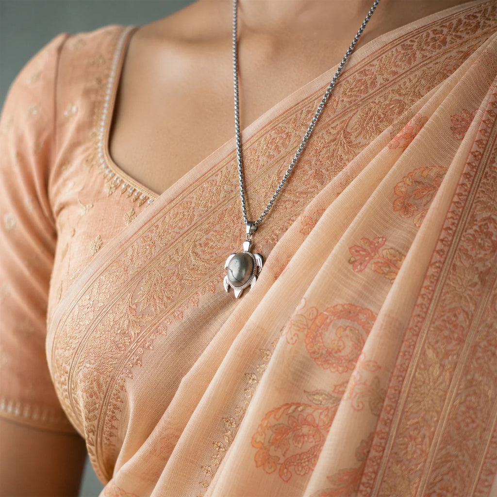 Pyrite Tortoise Pendant | VastuKosha by Acharya Anuj