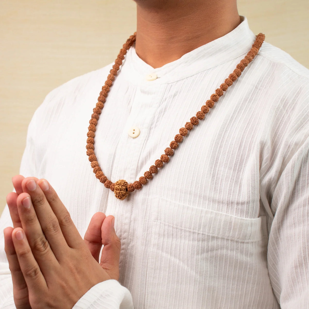 9 Mukhi  Rudraksha Bead in 5 Mukhi Rudraksha Mala | VastuKosha by Acharya Anuj