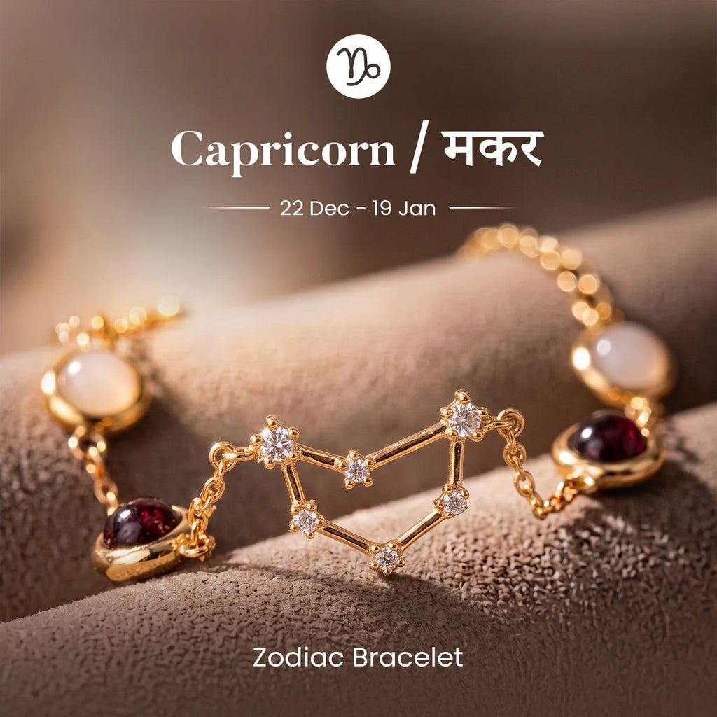 Capricorn (‡§Æ‡§ï‡§∞ ‡§∞‡§æ‡§∂‡§ø) Zodiac Constellation Bracelet for Women | VastuKosha by Acharya Anuj