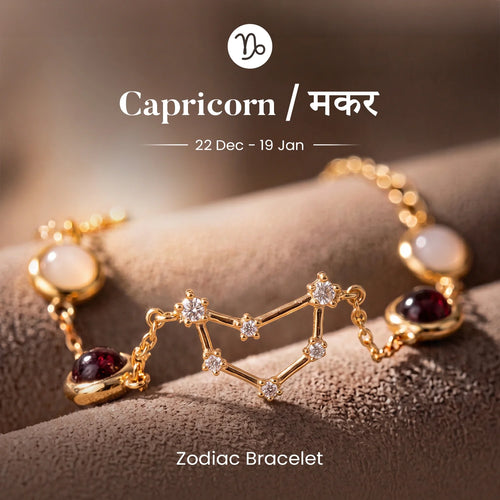 Capricorn (‡§Æ‡§ï‡§∞ ‡§∞‡§æ‡§∂‡§ø) Zodiac Constellation Bracelet for Women | VastuKosha by Acharya Anuj