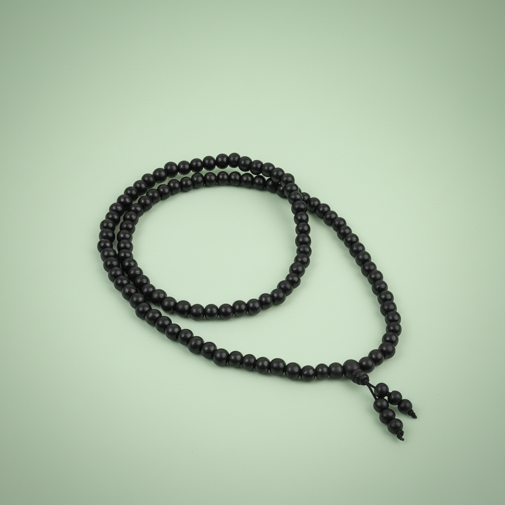 Rameshwaram Siddh Karthik Karungali Malai 8mm Stretchable - 108+1 Beads (Original Ebony Wood) | VastuKosha by Acharya Anuj