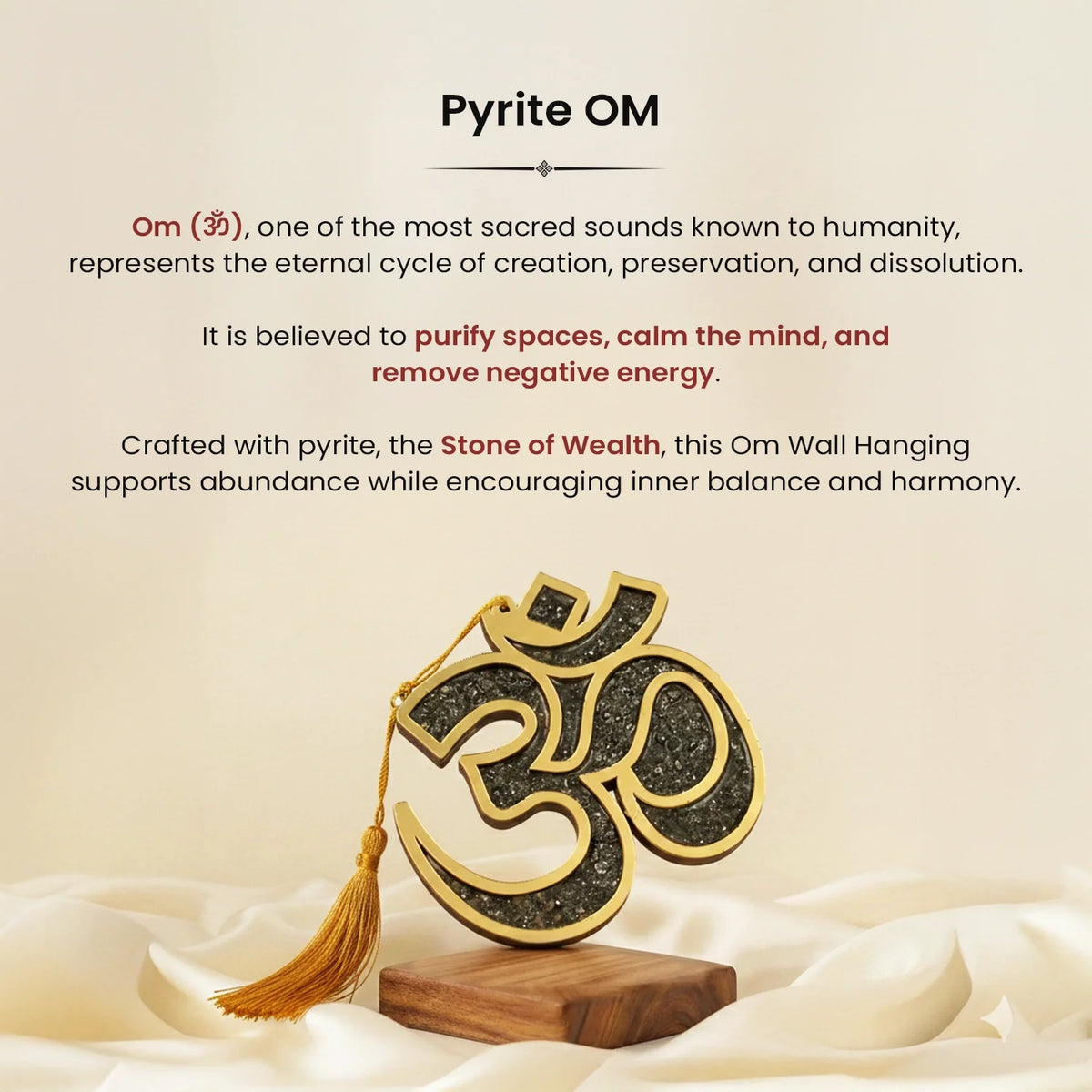 Pyrite Om Shanti Vastu Blessing | VastuKosha by Acharya Anuj