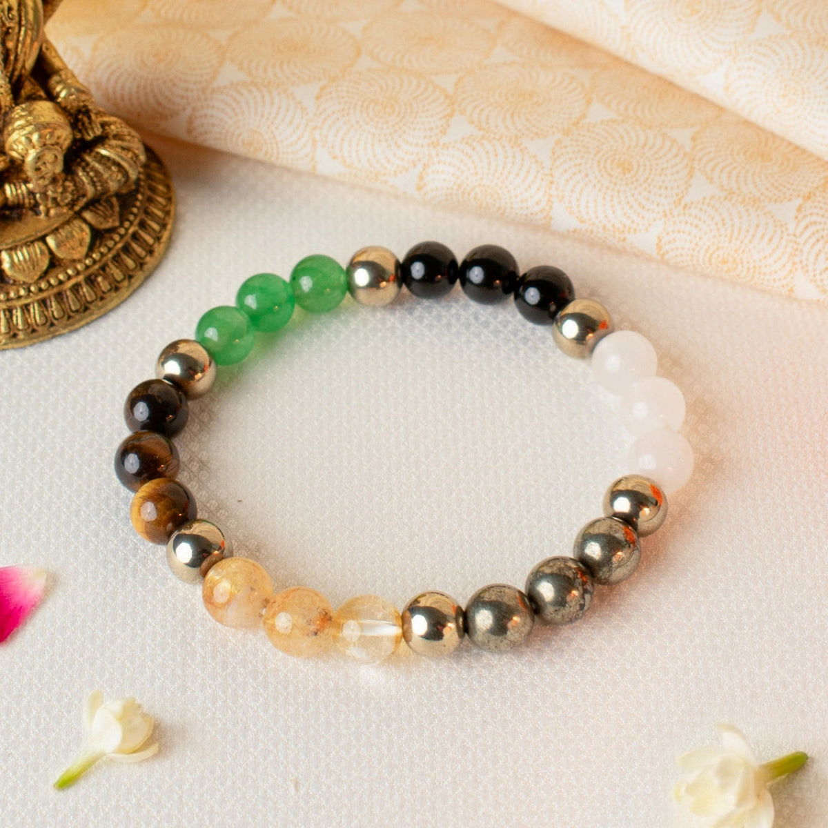 Dhan Lakshmi Bracelet with Free Raw Selenite Plate | VastuKosha by Acharya Anuj
