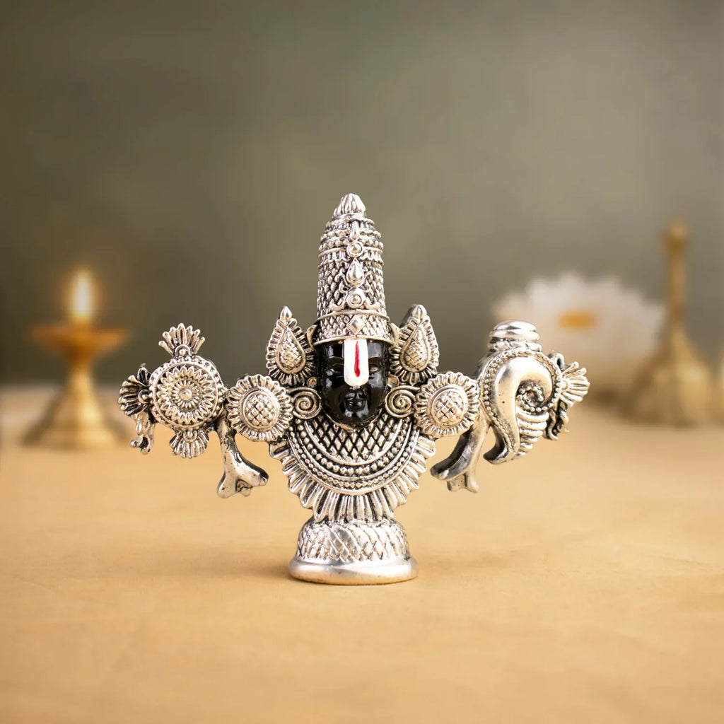 999 Silver Plated Lord Tirupati Balaji Idol | VastuKosha by Acharya Anuj