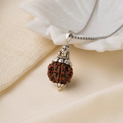 Adiyogi Shiv 7 Mukhi Rudraksha Pendant | VastuKosha by Acharya Anuj