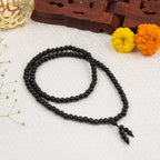 Rameshwaram Siddh Karthik Karungali Malai 8mm Stretchable - 108+1 Beads (Original Ebony Wood) | VastuKosha by Acharya Anuj