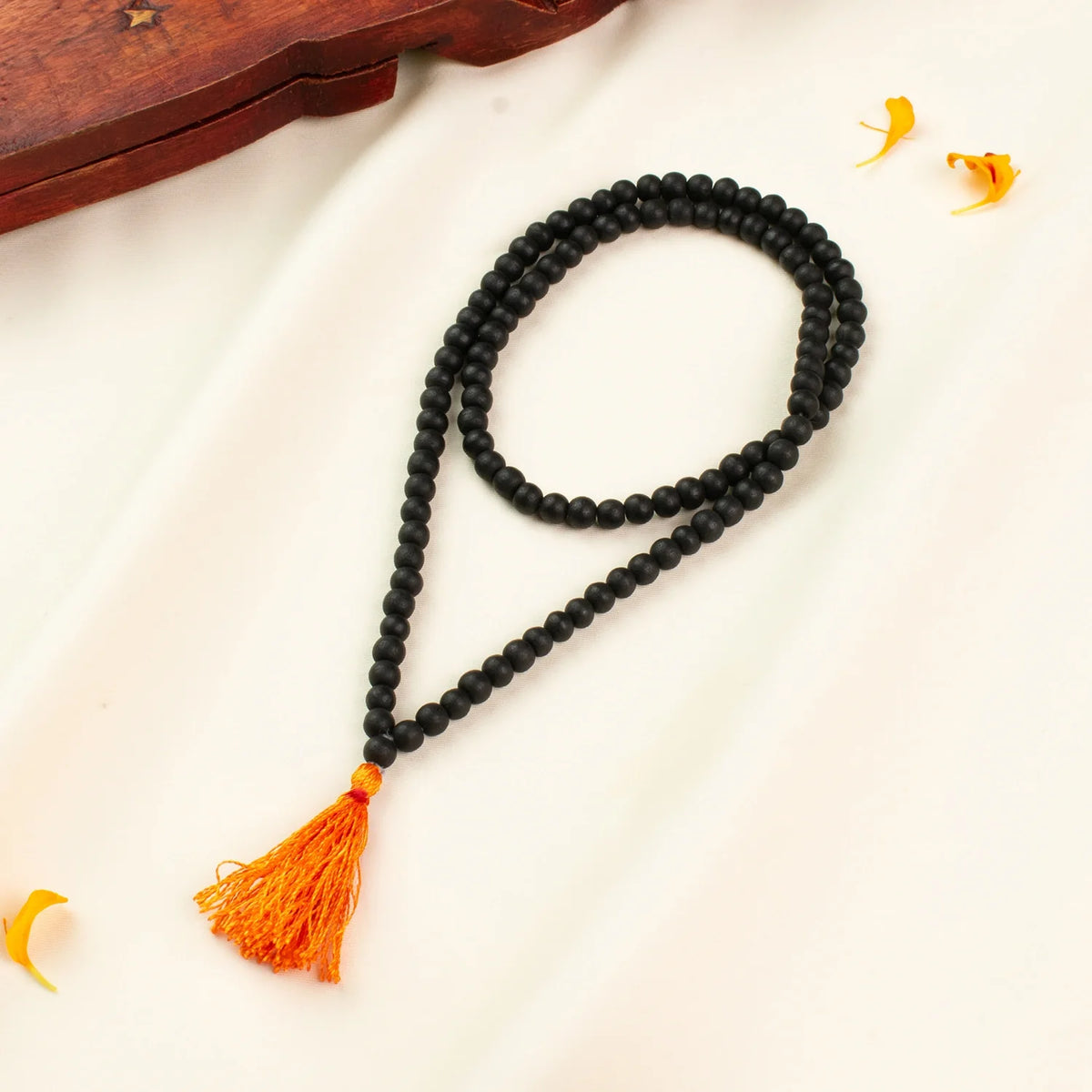 Rameshwaram Siddh Karthik Karungali Malai 6mm for Kids (108+1 Beads) Original Ebony Wood | Vastukosha by Acharya Anuj