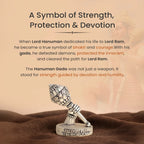Siddh 999 Silver Plated Hanuman Gada Idol  | VastuKosha by Acharya Anuj
