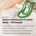 Green Aventurine Mala - 8mm || 108 Beads | VastuKosha by Acharya Anuj