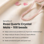 Rose Quartz Mala - 8mm || 108 Beads | VastuKosha by Acharya Anuj