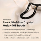 Black Obsidian Mala | VastuKosha by Acharya Anuj