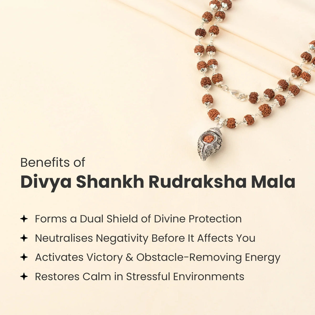 Divya Shankh Rudraksha Mala | VastuKosha by Acharya Anuj