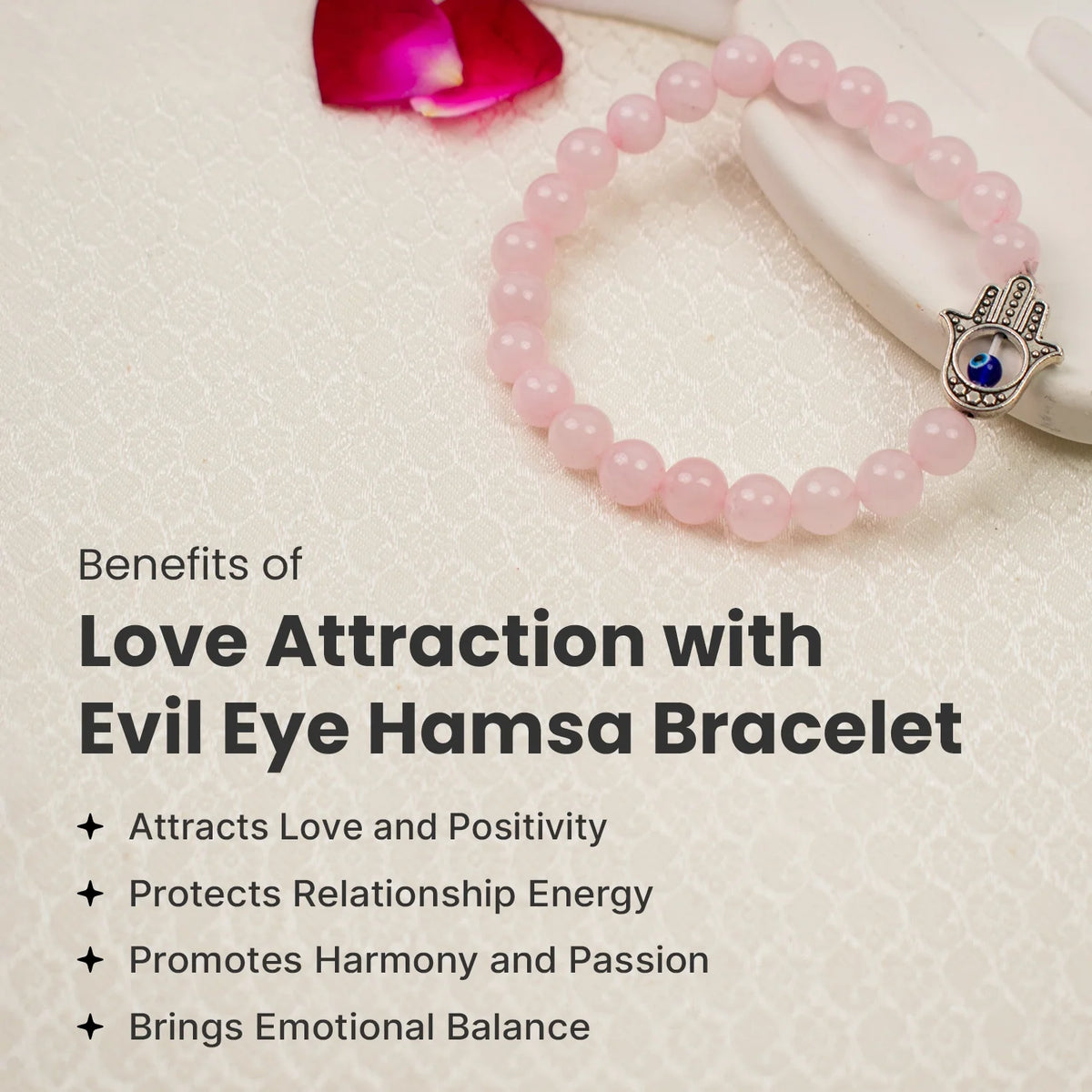 Love Attraction with Evil Eye Hamsa Bracelet  | VastuKosha by Acharya Anuj