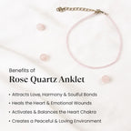 Rose Quartz Anklet | VastuKosha by Acharya Anuj