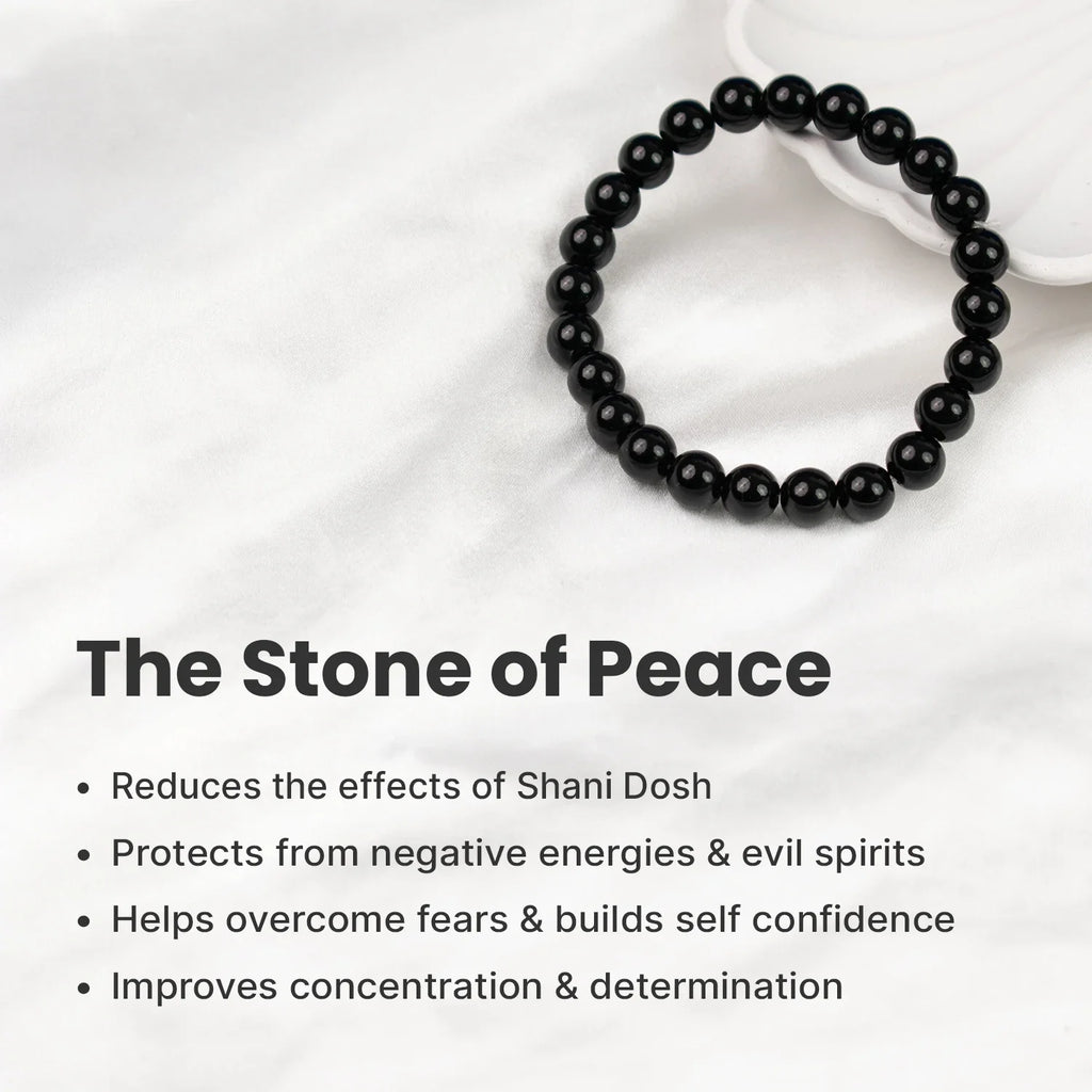 Black Obsidian Bracelet | VastuKosha by Acharya Anuj