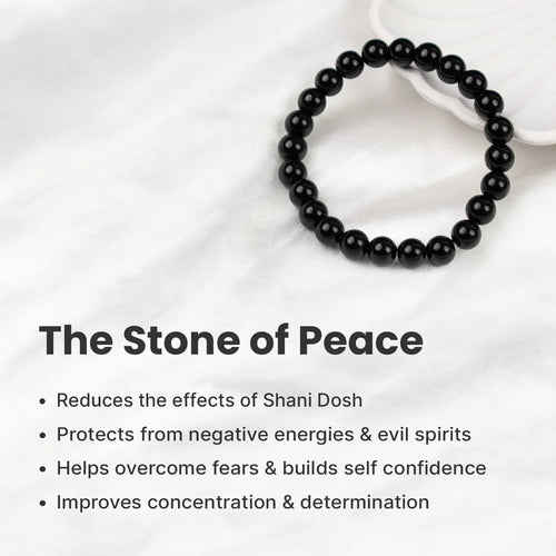 Black Obsidian Bracelet | VastuKosha by Acharya Anuj