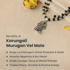 Rameshwaram Siddh Karthik Karungali Malai Murugan Vel Mala - 54 Beads | VastuKosha by Acharya Anuj