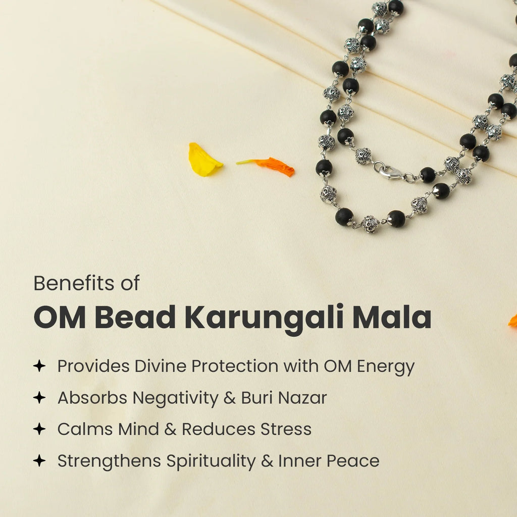 OM Bead Karungali Mala | VastuKosha by Acharya Anuj