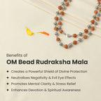 OM Bead Rudraksha Mala | VastuKosha by Acharya Anuj