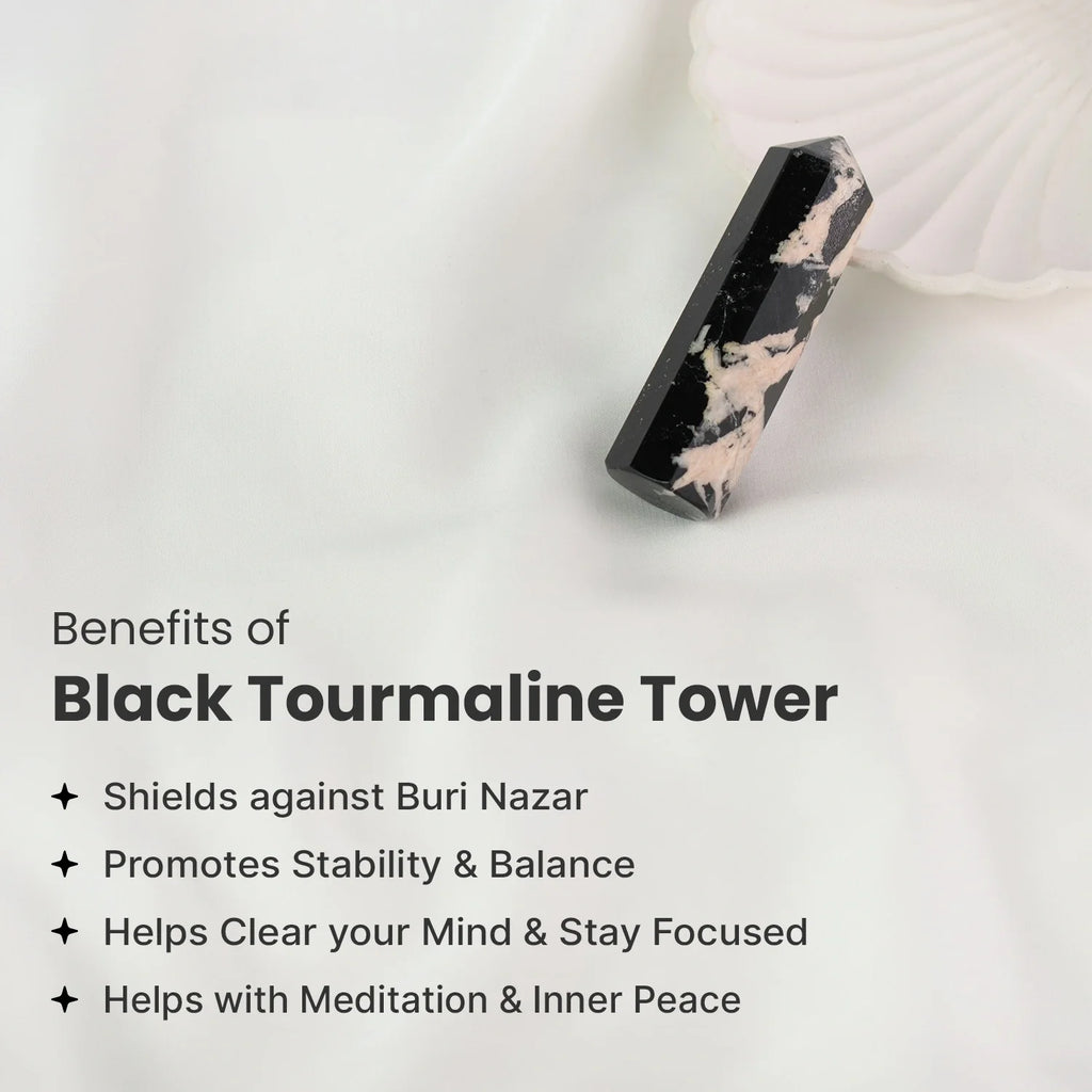 Black Tourmaline Tower  | VastuKosha by Acharya Anuj