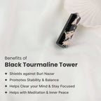 Black Tourmaline Tower  | VastuKosha by Acharya Anuj