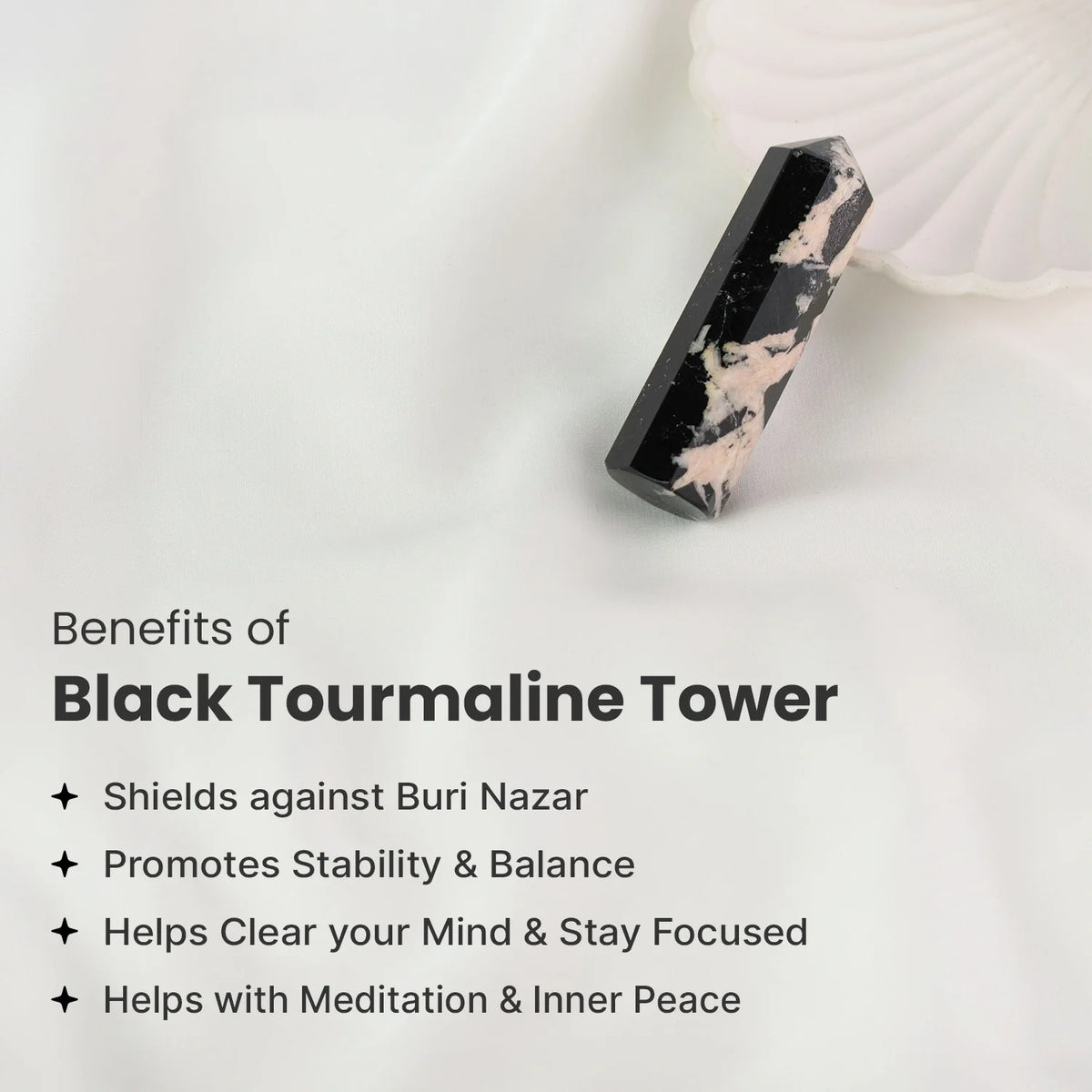Black Tourmaline Tower  | VastuKosha by Acharya Anuj