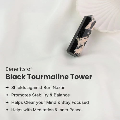 Black Tourmaline Tower  | VastuKosha by Acharya Anuj