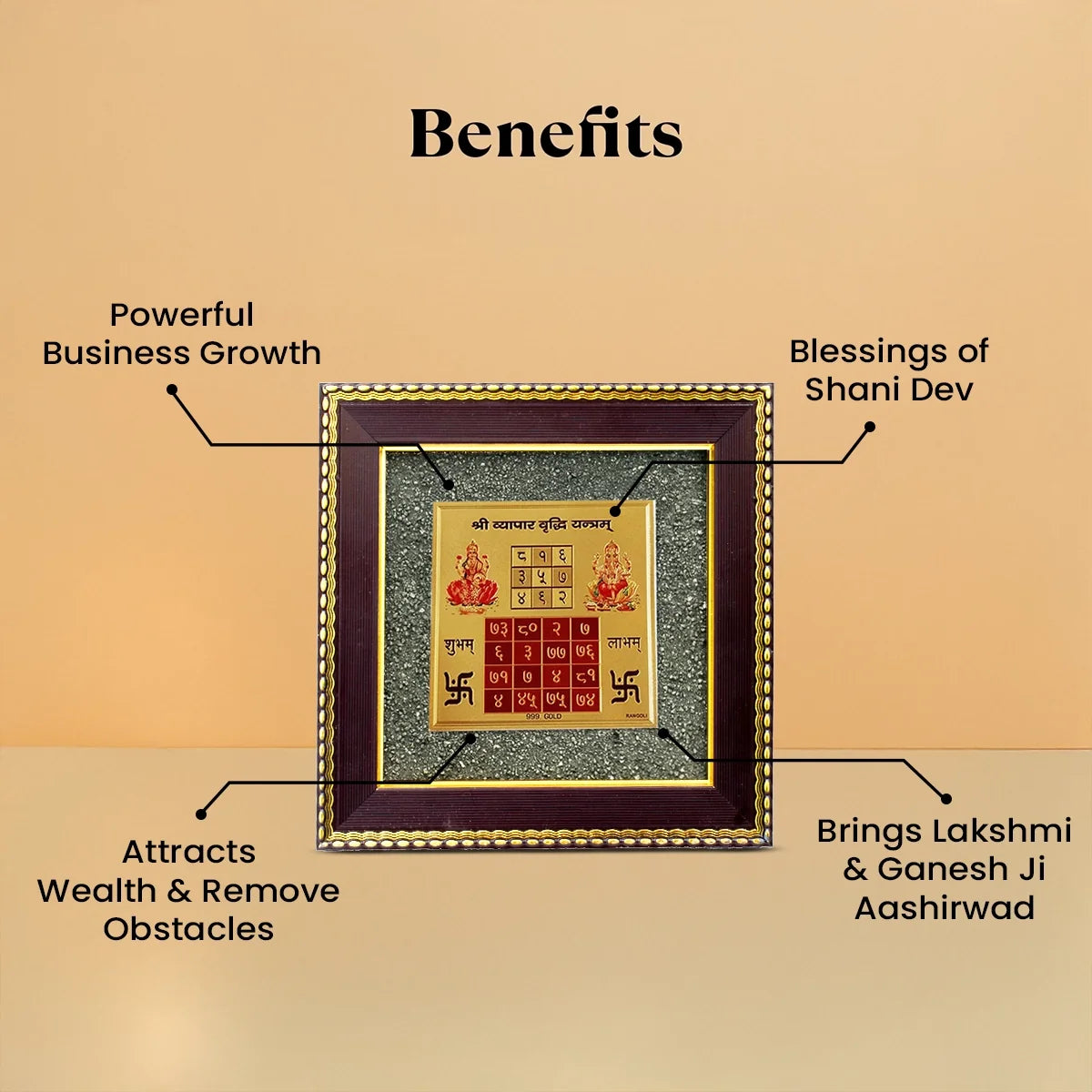 7 Horses Raw Pyrite Frame with Vyapar Vriddhi Frame Combo | VastuKosha by Acharya Anuj
