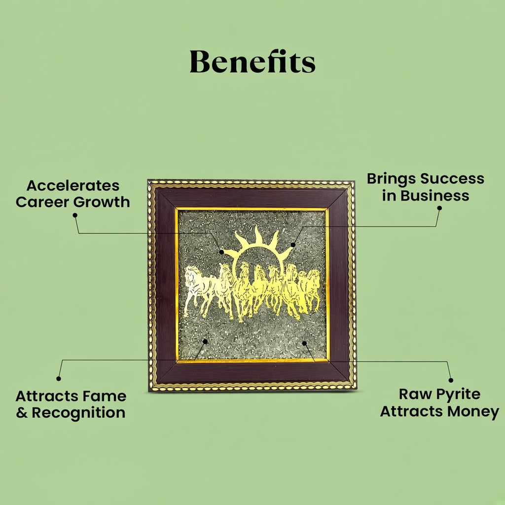 Maha Ashtlakshmi Siddh 7 Horses on Raw Pyrite Frame | VastuKosha by Acharya Anuj