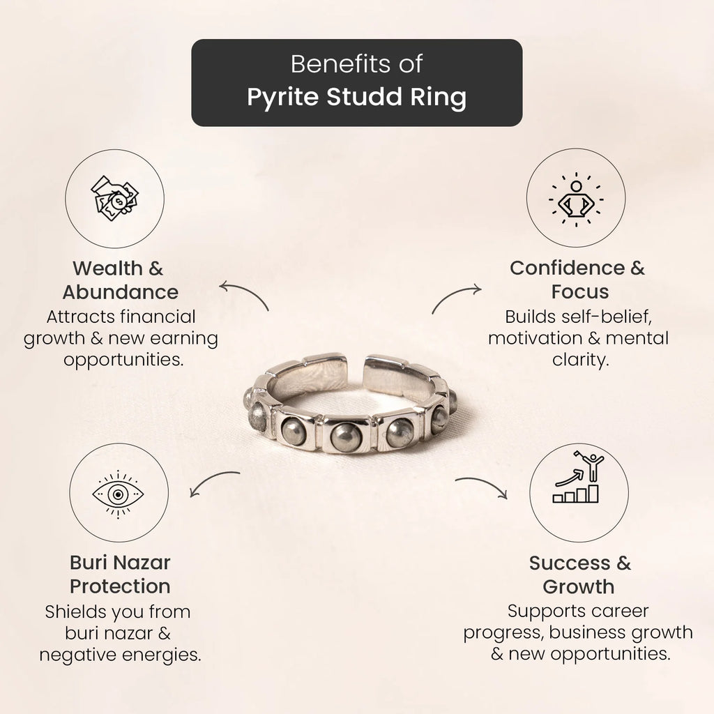 Pyrite Sun Ring | VastuKosha by Acharya Anuj