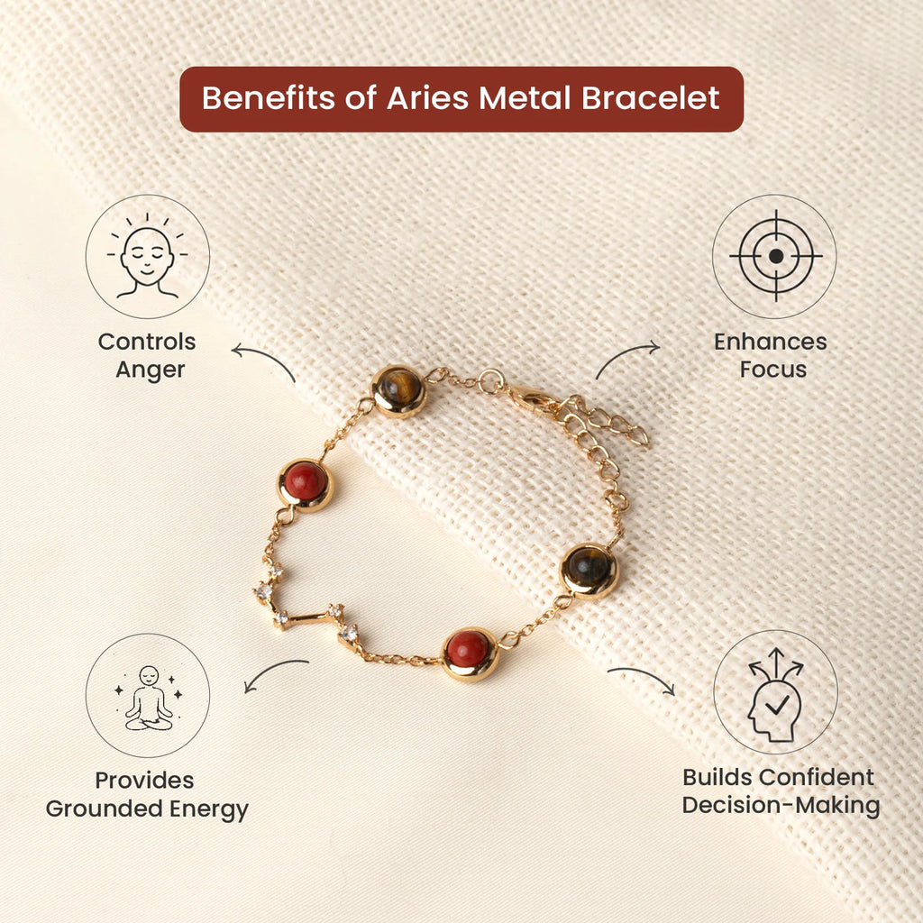 Aries (‡§Æ‡•á‡§∑ ‡§∞‡§æ‡§∂‡§ø) Zodiac Constellation Bracelet for Women | VastuKosha by Acharya Anuj
