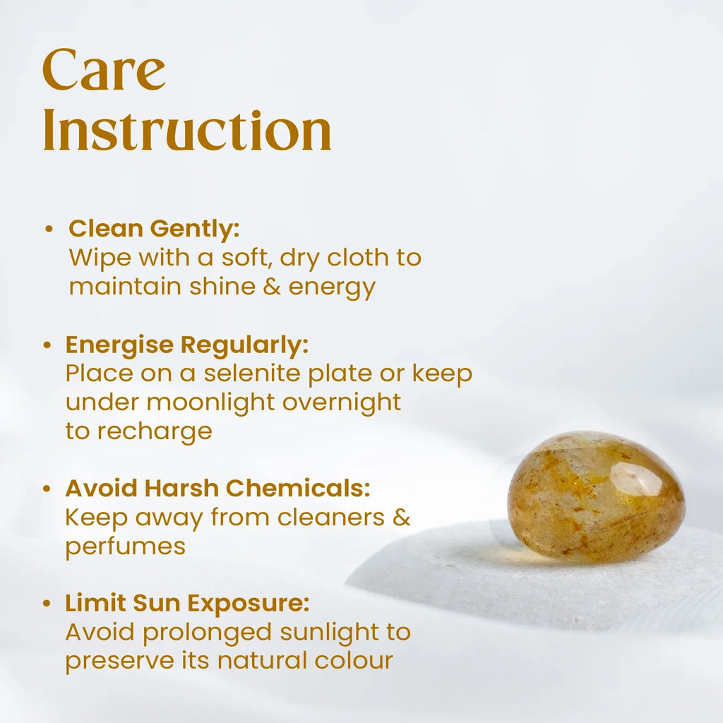 Real Natural Citrine Tumble  | VastuKosha by Acharya Anuj