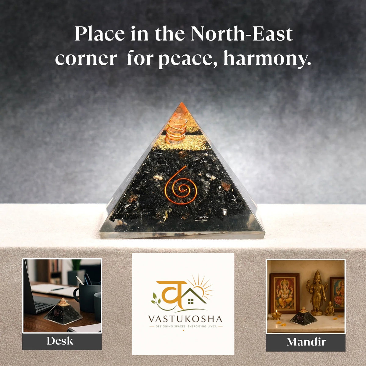 Black Obsidian Pyramid | VastuKosha by Acharya Anuj