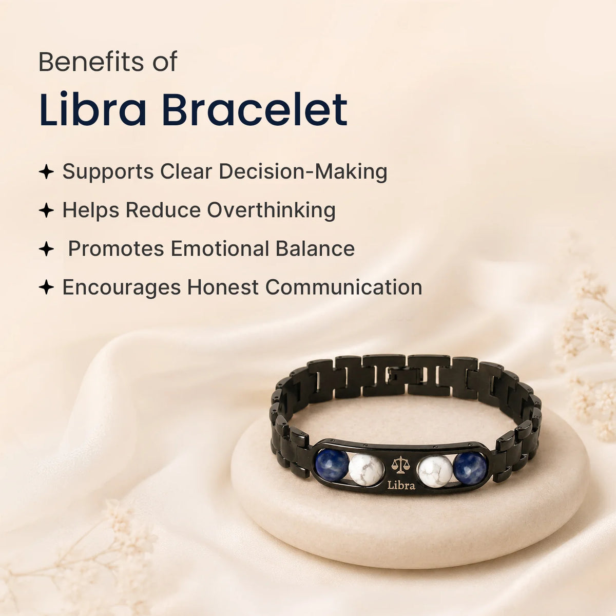 Libra Zodiac Metal Bracelet | VastuKosha by Acharya Anuj