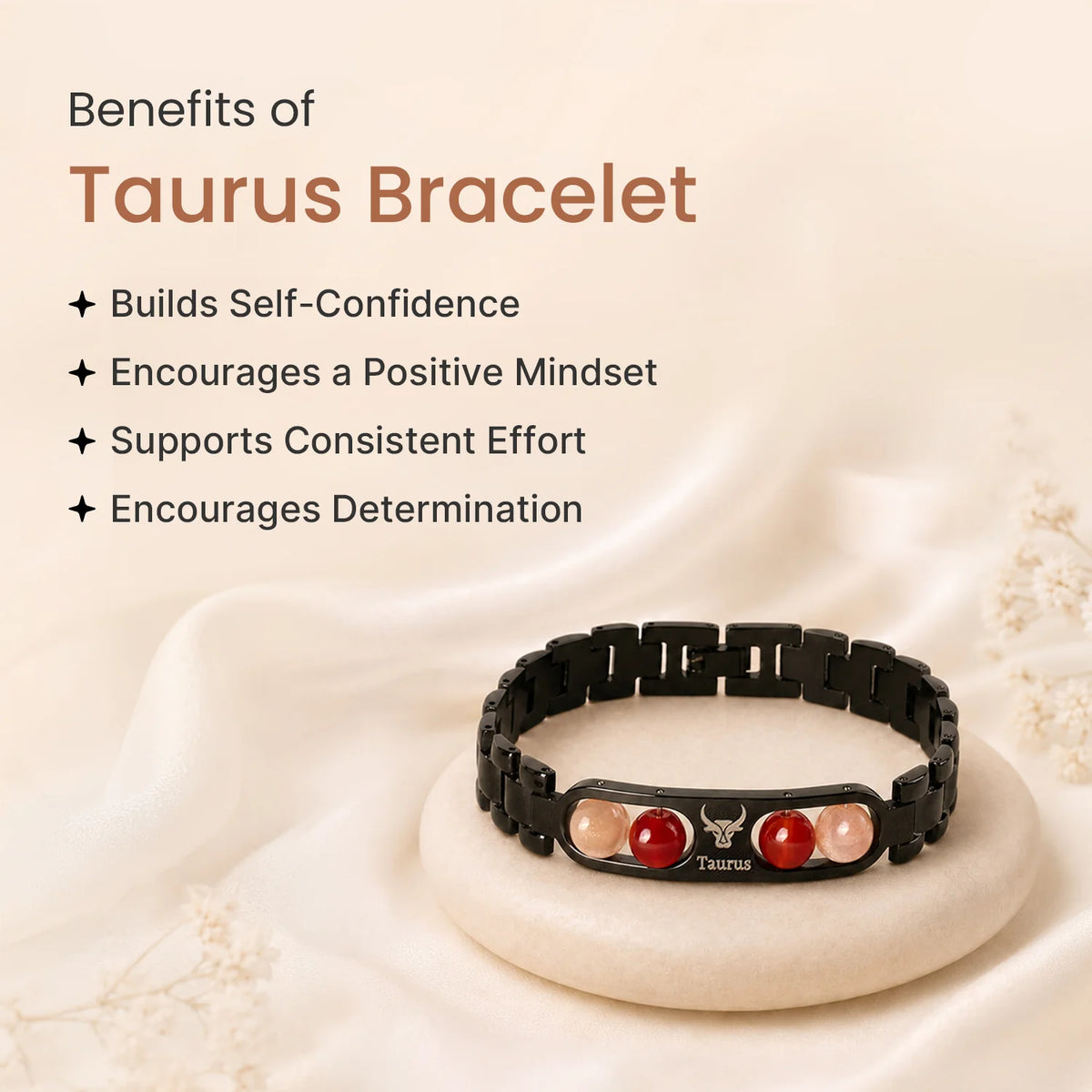 Taurus Zodiac Metal Bracelet | VastuKosha by Acharya Anuj