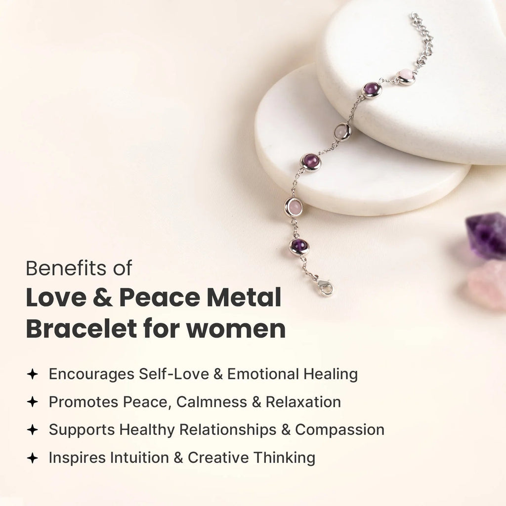 Love & Peace Metal Bracelet | VastuKosha by Acharya Anuj