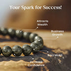 Maha Ashtlakshmi Siddh Raw Pyrite Bracelet with FREE Raw Selenite Plate | VastuKosha by Acharya Anuj