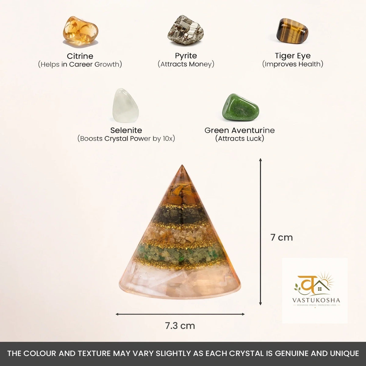 Rishikesh Siddh Conical Dhan Yog Crystal Pyramid | VastuKosha by Acharya Anuj Jain