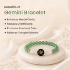 Gemini Zodiac Green Aventurine & Milky Quartz Bracelet for Women  | VastuKosha by Acharya Anuj