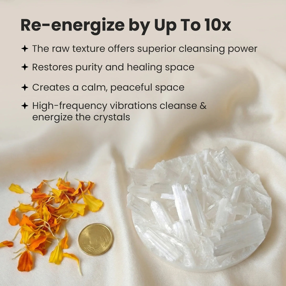 Dhan Yog 6mm Bracelet With Free Raw Selenite Plate | VastuKosha by Acharya Anuj