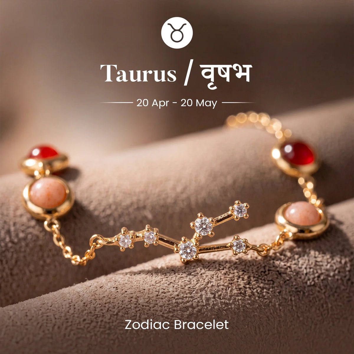 Taurus (‡§µ‡•É‡§∑‡§≠ ‡§∞‡§æ‡§∂‡§ø) Zodiac Constellation Bracelet for Women | VastuKosha by Acharya Anuj