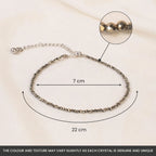 Rishikesh Siddh Raw Pyrite Anklet | VastuKosha by Acharya Anuj
