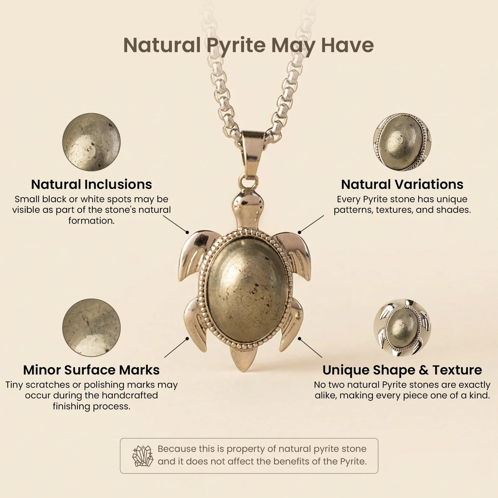 Pyrite Tortoise Pendant | VastuKosha by Acharya Anuj