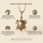Pyrite Tortoise Pendant | VastuKosha by Acharya Anuj