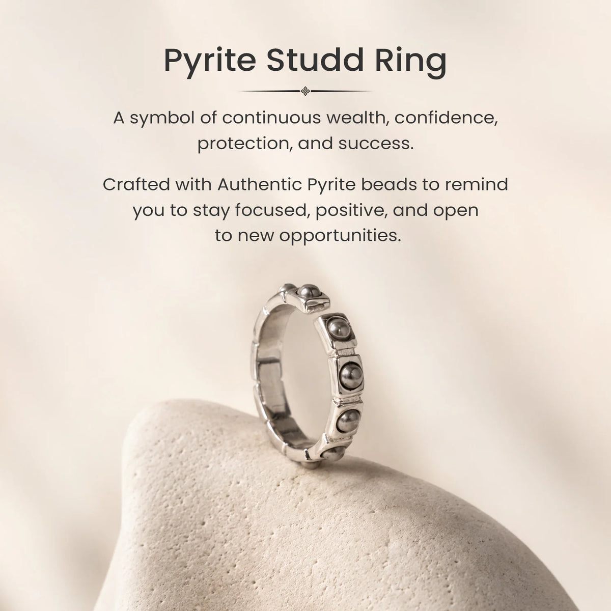 Pyrite Sun Ring | VastuKosha by Acharya Anuj